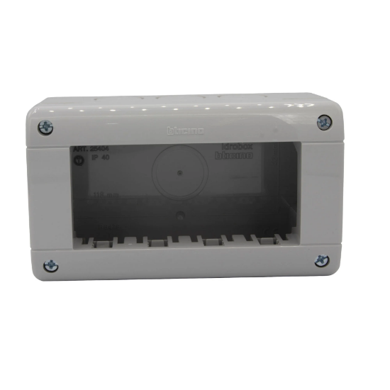 Imagine Doză aparentă modulară 4M gri IP40 Idrobox Magic Mat 25404