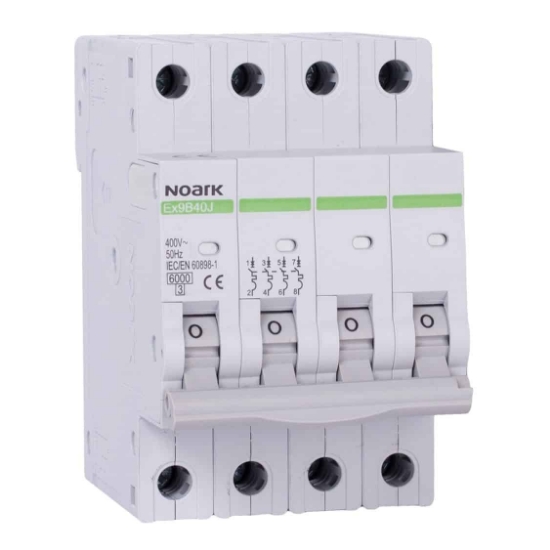 Imagine Siguranță automată modulară Noark 3P+N 20A curba C 4.5kA 102185