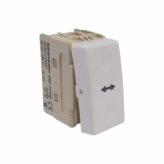 Imagine Întrerupător Stil Modular Cap Scara Alb 20576
