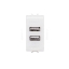 Imagine Priză Încărcare 2xUSB 1M, 2.1A, 230V, culoare alb KSM5285C1