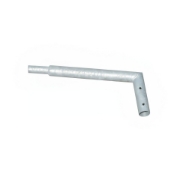 Imagine Braț simplu 50 cm pentru stâlp iluminat galvanizat