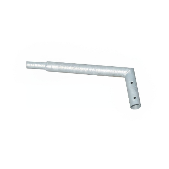 Imagine Braț simplu 50 cm pentru stâlp iluminat galvanizat
