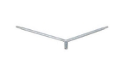 Imagine Braț dublu 2x50 cm 90° pentru stâlp galvanizat