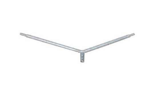 Imagine Braț dublu 2x50 cm 90° pentru stâlp galvanizat