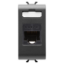 Imagine Priză internet Chorus GW12421 RJ45 Cat 5e modulară 1 modul negru GW12421