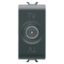 Imagine Priză TV Gewiss Chorus GW12361 modulară 1 modul negru