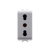 Imagine Priză modulară Gewiss Chorus Standard Italian 1 modul 16A 2P+E alb