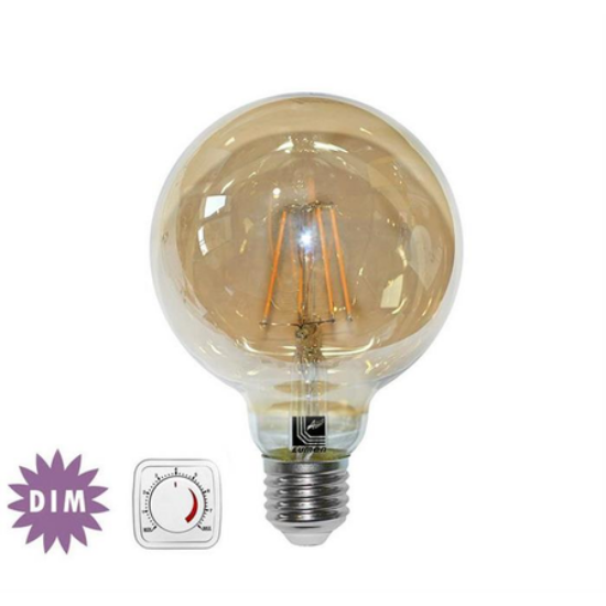 Imagine Bec LED COG glob auriu D 95 E27 6W lumina calda 230V 13-2781006009