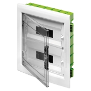 Imagine Tablou de distribuție încastrat Gewiss 36 module cu ușă transparentă fumurie