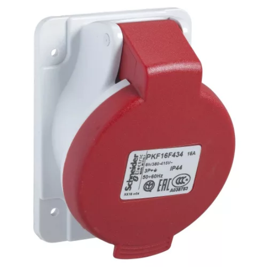 Imagine Priză Schneider industrială aplicată 220V 16A PKF16F435