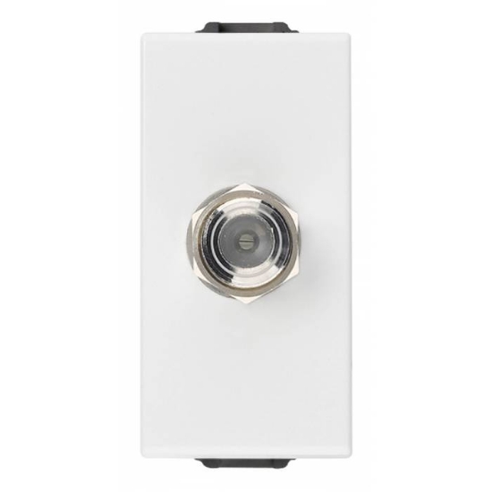 Imagine Priză NAVE TV COAXIAL TIP F ALB 09318