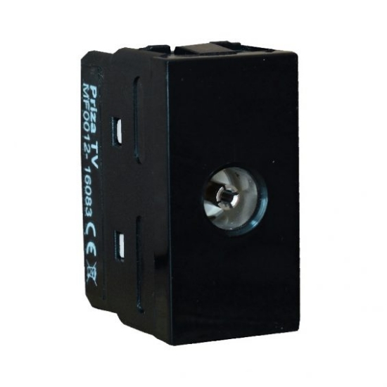 Imagine Priza stil TV premium negru 2103B MF0012-16083