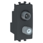 Imagine Priza TV Sat de capat 1M negru Easy LMR6138003