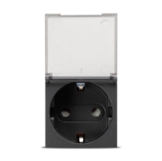 Imagine El0074868 moda antracit mat priza schuko cu capac 2m