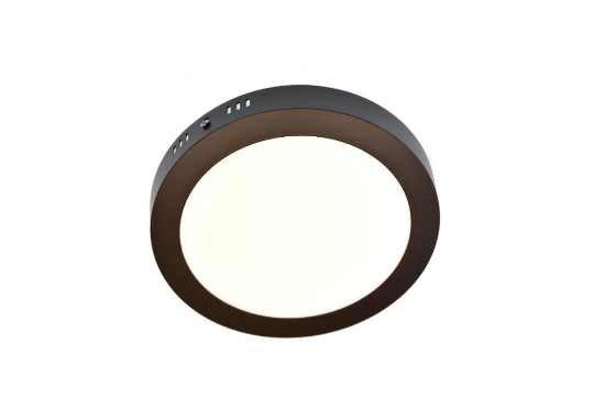 Imagine Plafoniera led pt 12w negru 6000k 100-265 016-025-0012
