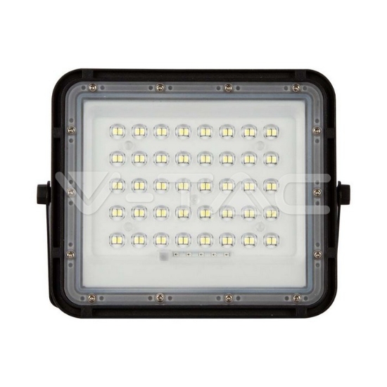Imagine Reflector cu incarcare solara 10W 800LM 6400K NEGRU