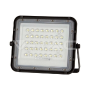 Imagine Reflector cu incarcare solara 10W 800LM 6400K NEGRU
