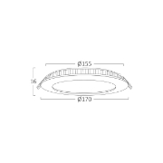 Imagine Spot LED rotund ST 12W 6INC-NEGRU 3IN1 BR-BP01-31281