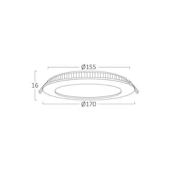 Imagine Spot LED rotund ST 12W 6INC-NEGRU 3IN1 BR-BP01-31281