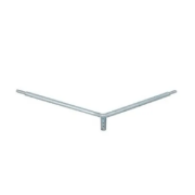 Imagine Brat dublu 2x50cm 180grade pt stilp galvanizat