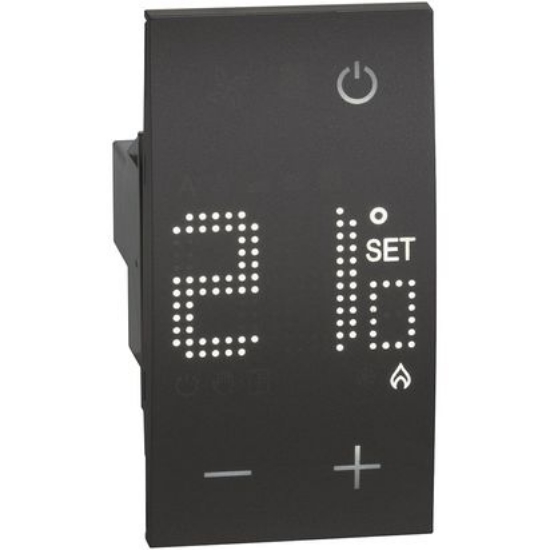 Imagine Termostat electronic 2M Living Now Bticino negru KG4441