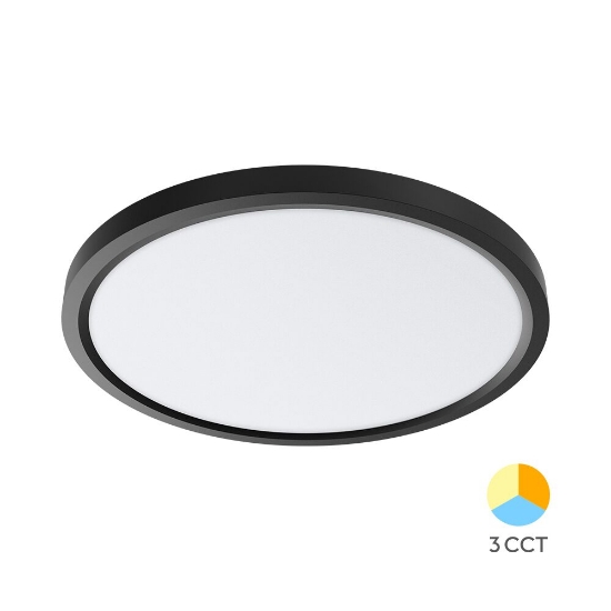 Imagine Plafoniera LED 45W 3IN1 5280LM IP20 NEGRU JADE RND SLR BR-BP07-00581
