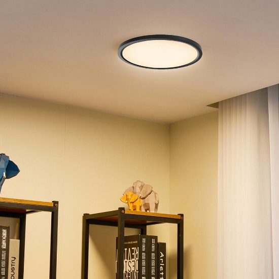 Imagine Plafoniera LED 45W 3IN1 5280LM IP20 NEGRU JADE RND SLR BR-BP07-00581