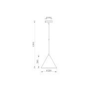 Imagine Pendul suspendat P010R-1H-1XE27 auriu BRAYTRON BR-BV05-00065
