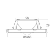 Imagine Corp LED pentru trepte cu senzor 1,5W 3in1 ALB BR-BH07-00380