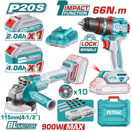 Imagine KIT COMBO 20V 4.0AH-MASINA DE GAURIT TCKLI20273E