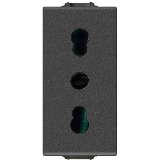 Imagine Priză NAVE  ITALIA 2P+T 16A carbon mat 09203.CM