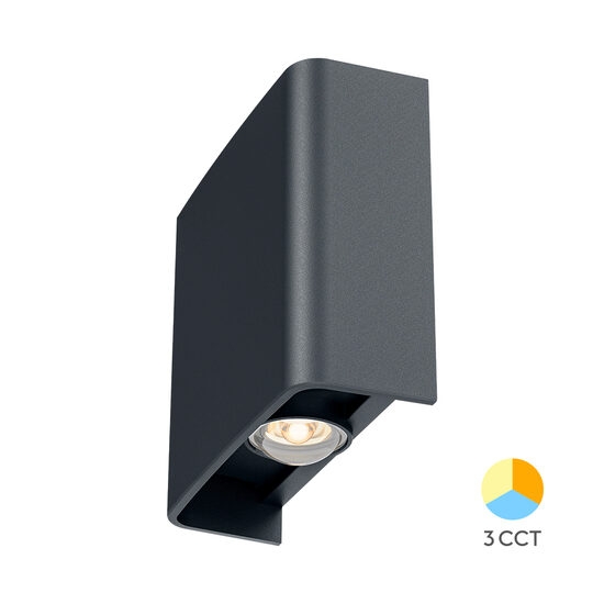 Imagine CORP LED PT, 2x1W 3in1  VECTOR-B-WL GRI IP65 BR-BG38-03182