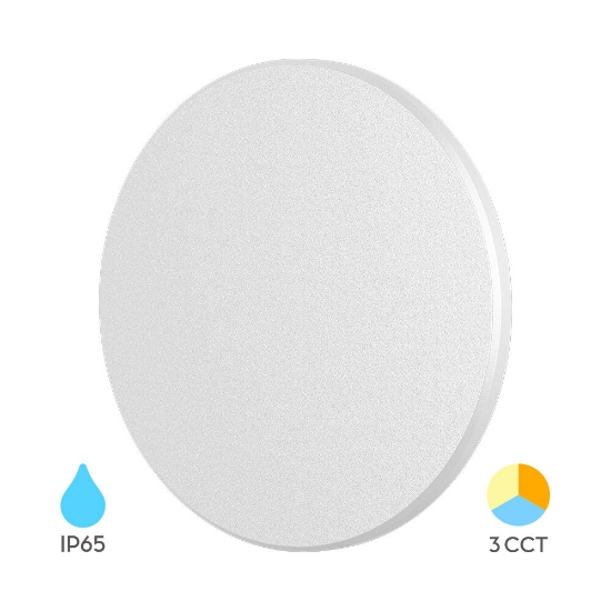 Imagine Corp led PALERMO 12W-3in1 IP65 D220mm ALB BR-BG37-00280