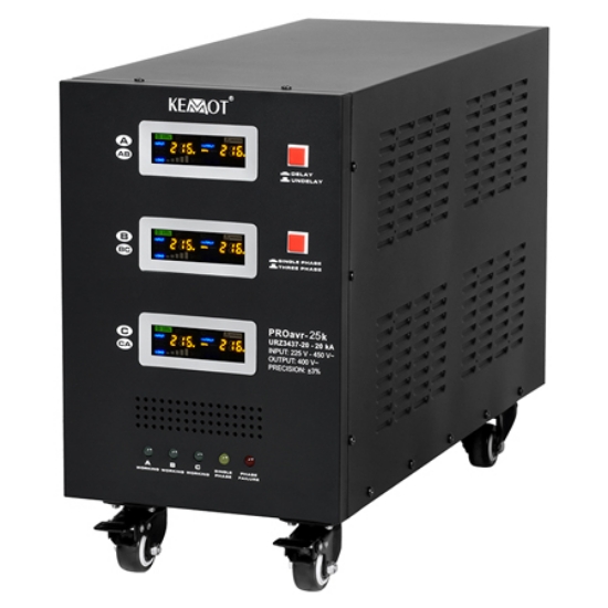 Imagine STABILIZATOR SERVOMOTOR TRIFAZAT 25KVA PROAVER-25K KEMOT URZ3437-25