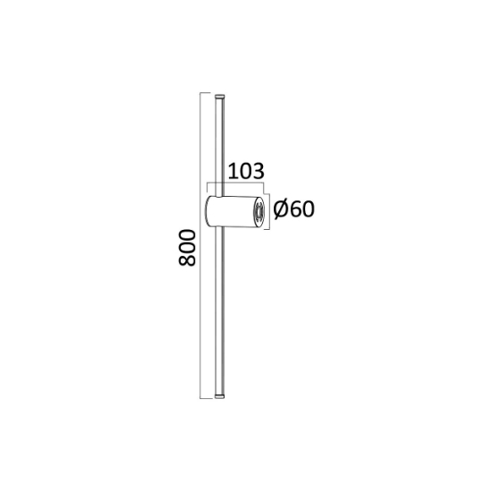 Imagine Corp LED pentru perete TINY 16W 1160LM 3000K AURIU BR-BH07-04106