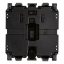 Imagine Mecanism intr LINEA cap cruce 1P negru vimar 30012