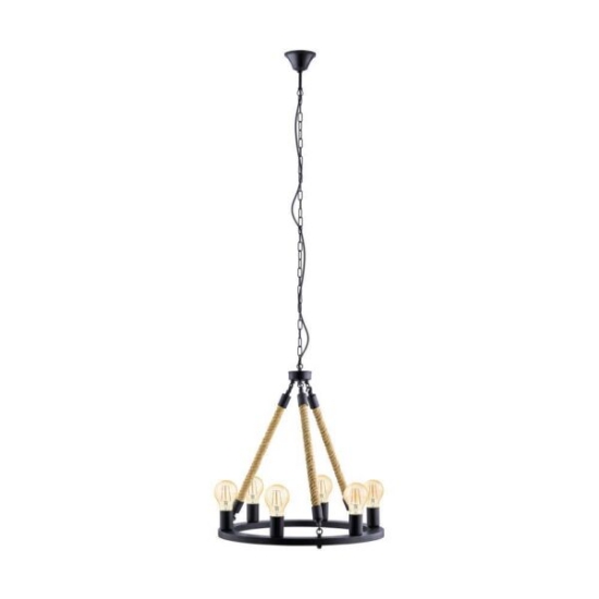 Imagine Lustra Findlay PL6 D560 negru EGL 49694