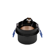 Imagine Carcacasa neagra, interior auriu, rotund, PT GU10 ALFA-C BR-BH03-06021