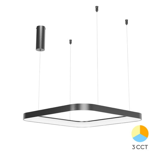 Imagine Corp decorativ LED 46W 3IN1 SLP-PD-SQR BELLA NEGRU BR-BH17-01981
