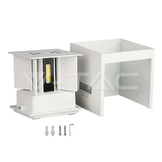 Imagine Aplica exterior VTAC NEW LED 5W 300K patrata alb 217079