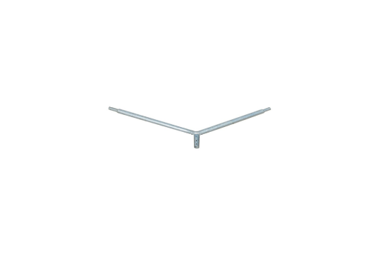 Imagine BRAT DUBLU 2X100CM 180 GRADE PT STALP GALVANIZAT E ST-O.BRAT.G.100.2.E