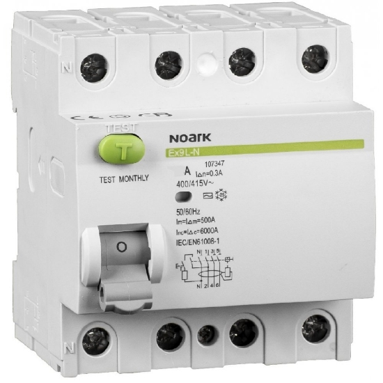 Imagine SIG. NOARK 40A 3P+N EX9LB63 110222 TIP B 30MA DIFERENTIAL