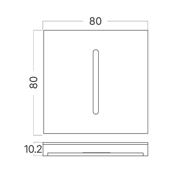 Imagine CAPAC PATRAT ALB PENTRU SPOT TREPTE STEPLIGHT BH07-00018 STEP-A-CS3 BR-BH07-00170
