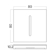 Imagine CAPAC PATRAT NEGRU PENTRU SPOT TREPTE STEPLIGHT BH07-00018 STEP-A-CS3 BR-BH07-00171