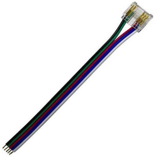 Imagine CABLU DE ALIMENTARE PENTRU BANDA LED COB RGBW 12MM (170X11X5MM) (145-72950) EUROLAMP