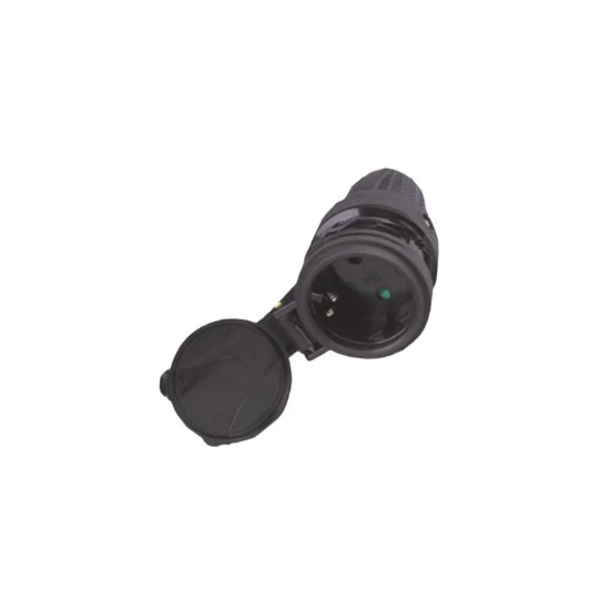 Imagine CUPLA SCHUKO DIN CAUCIUC CU PROTECTIE IP44 16A 220-240V (147-10033) EUROLAMP