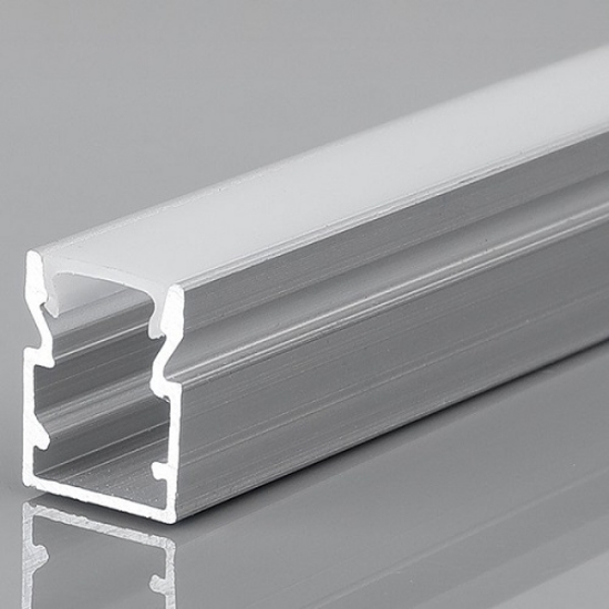 Imagine PROFIL APLICAT ADANC DIN ALUMINIU CU DISPERSOR 2000X10,5X11 45o PLUS (145-70908) EUROLAMP