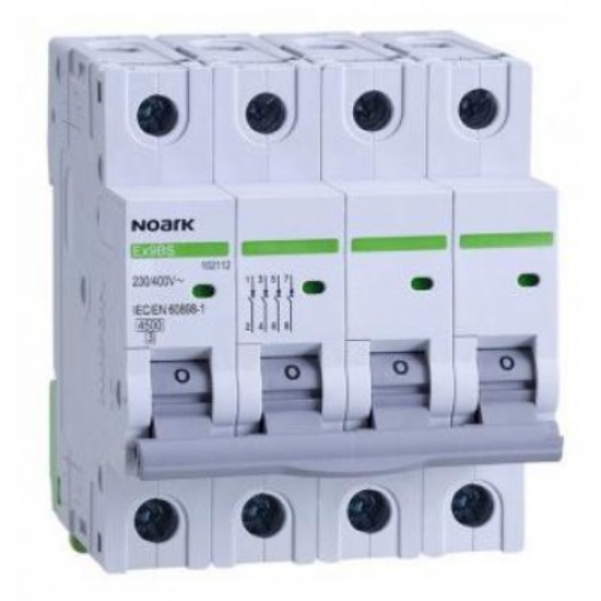 Imagine Siguranță automată 3P+N 40A 4,5kA caracteristică C Noark Ex9BS 102188