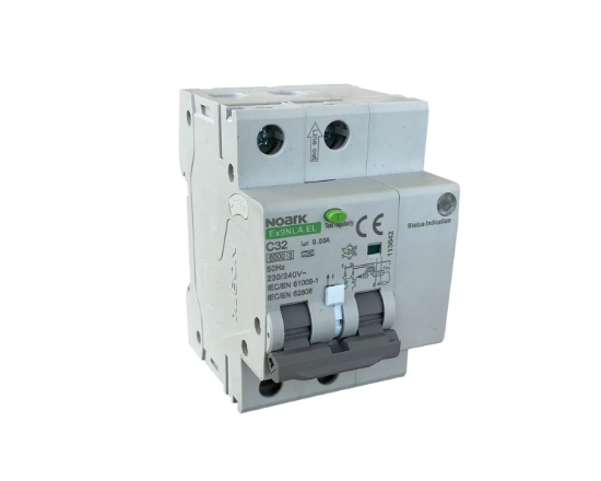 Imagine RCBO cu detecție a arcului electric (AFDD), electronic, 3 module, Icn=6kA, 2poli, car. C, In=20A, IΔn=30mA, tip A