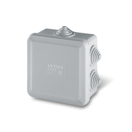 Imagine DOZA DERIVATIE PT 650°C 80x80x40mm cu mansoane IP55 HF